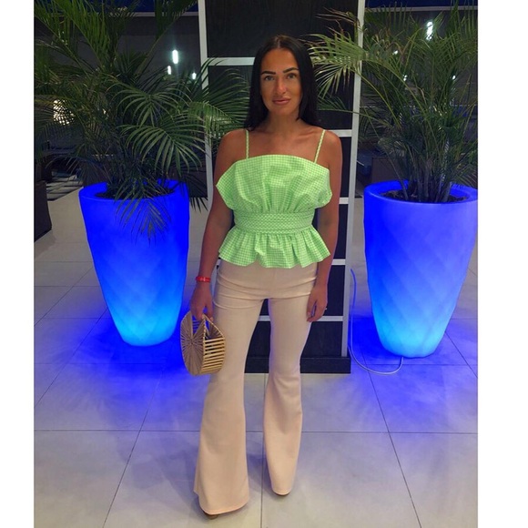 Zara Tops - 🆕(NWT) ZARA Limited Edition Draped Corset Top in Lime Green. Size MD.